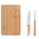Conj. para Churrasco em bambu, Inox e Madeira 3 Pçs  H3003