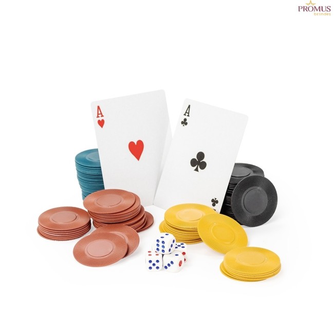 Kit Poker com 100 Fichas Personalizado - H3443