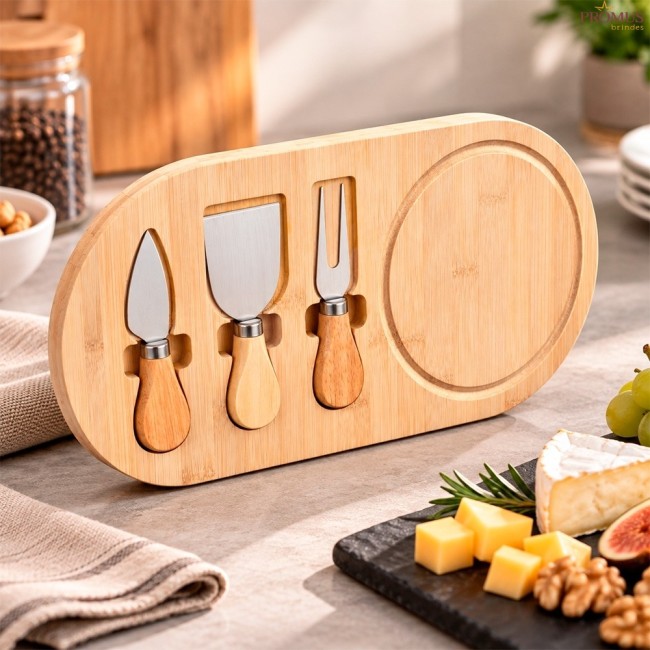 Kit Queijo 4 Peças Personalizado - H3930