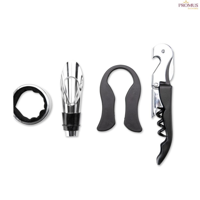 Kit Vinho Xadrez 4 Peças Personalizado - H3666