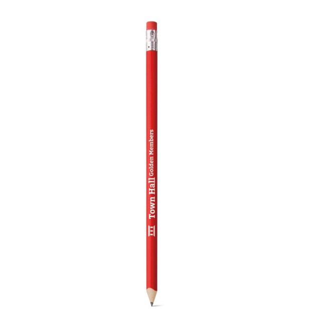 Lápis Apontado com Borracha Personalizado - H510979