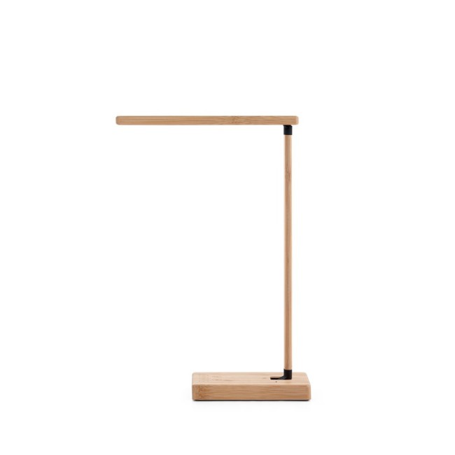 Luminária em bambu com carregador wireless Personalizada H970122