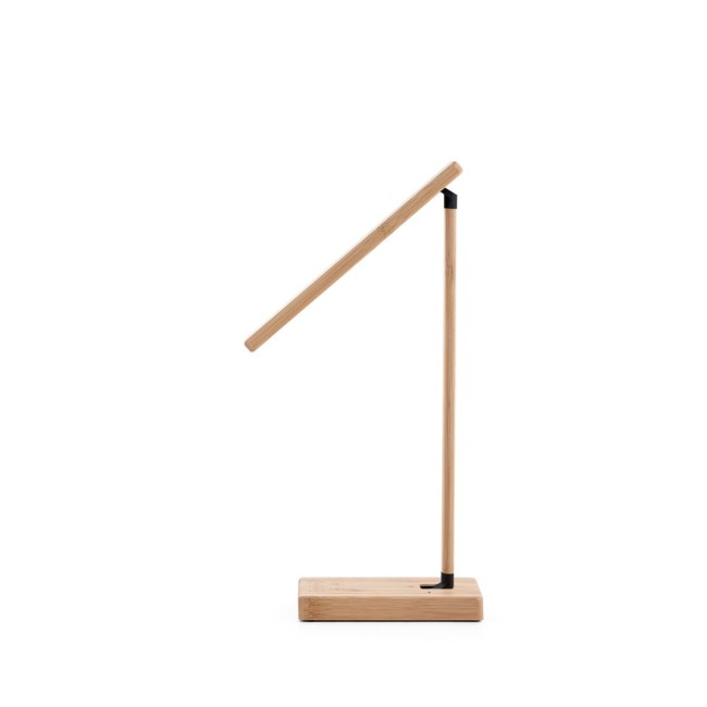 Luminária em bambu com carregador wireless Personalizada H970122