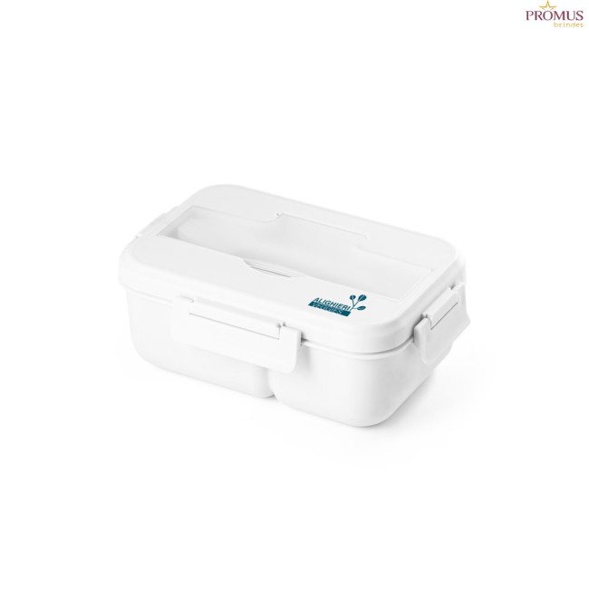 Marmita em PP de 1 Litro com Talheres Inclusos Personalizada H940265