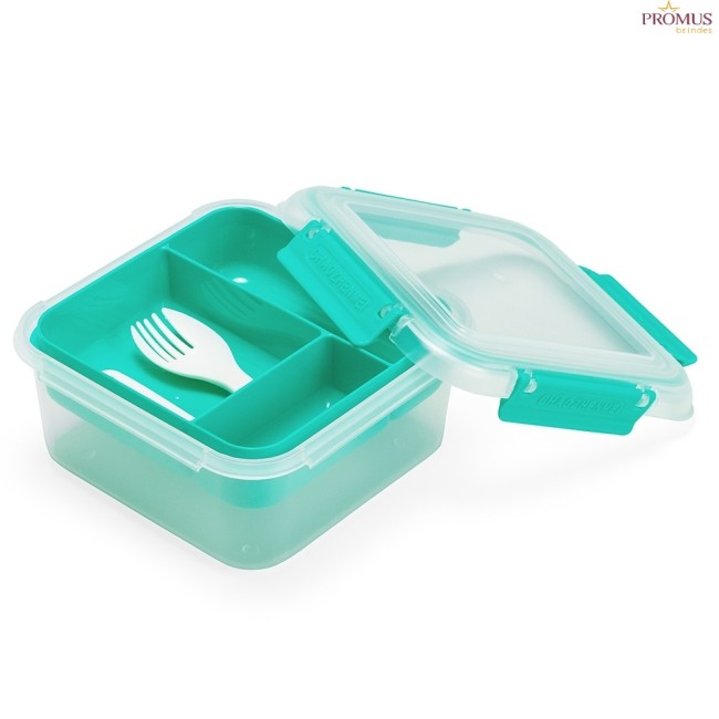 Marmita Hermética Plástico 1L  Personalizada - H3583