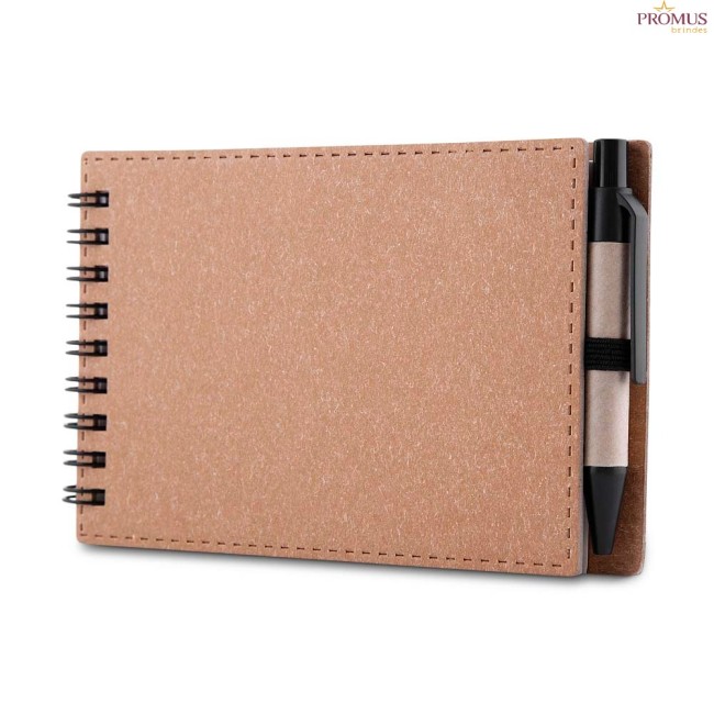 Mini caderno de Anotações com Caneta Personalizado - H3360