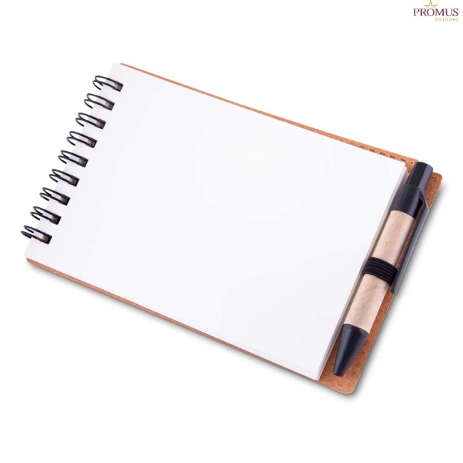 Mini caderno de Anotações com Caneta Personalizado - H3360