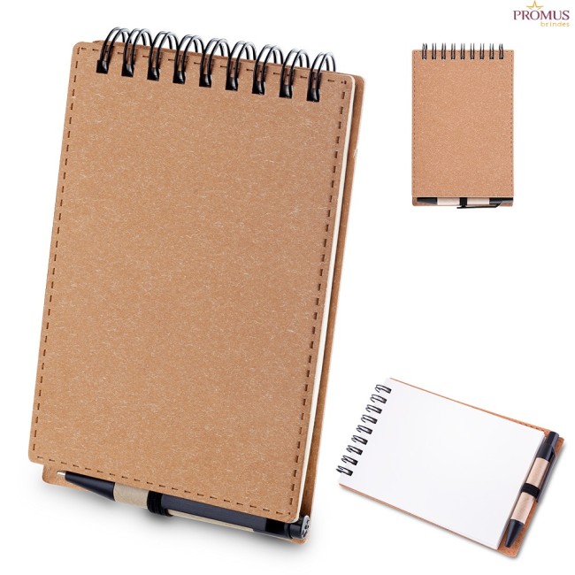 Mini caderno de Anotações com Caneta Personalizado - H3360