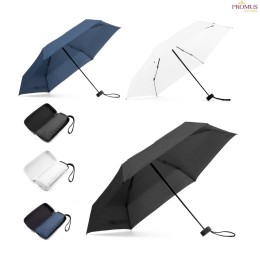 Mini Guarda-Chuva Compacto 19" em Pongee 190T com Estojo em EVA H990174