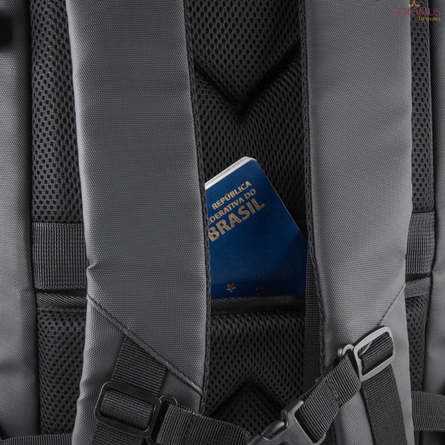 Mochila com Compartimento a Vácuo e Expansor Personalizada - H3668
