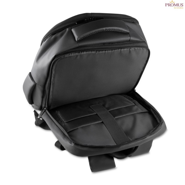 Mochila com Compartimento a Vácuo e Expansor Personalizada - H3668