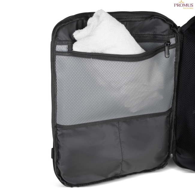 Mochila com Compartimento a Vácuo e Expansor Personalizada - H3668