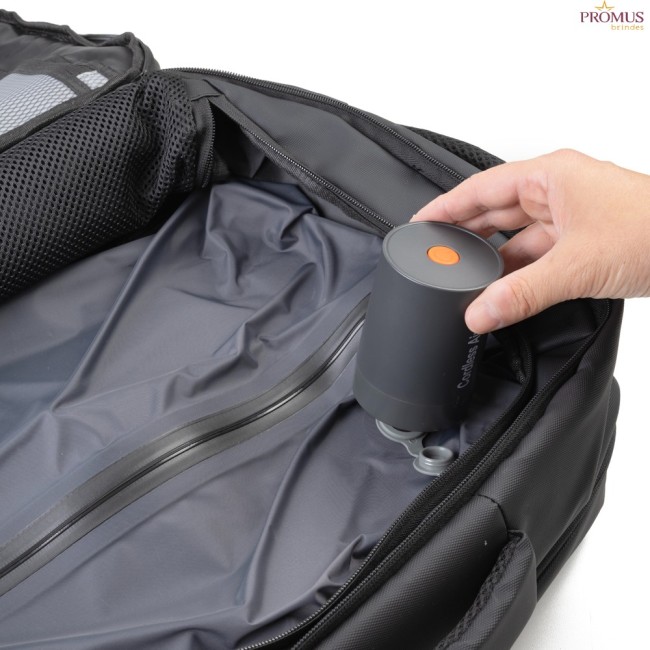 Mochila com Compartimento a Vácuo e Expansor Personalizada - H3668