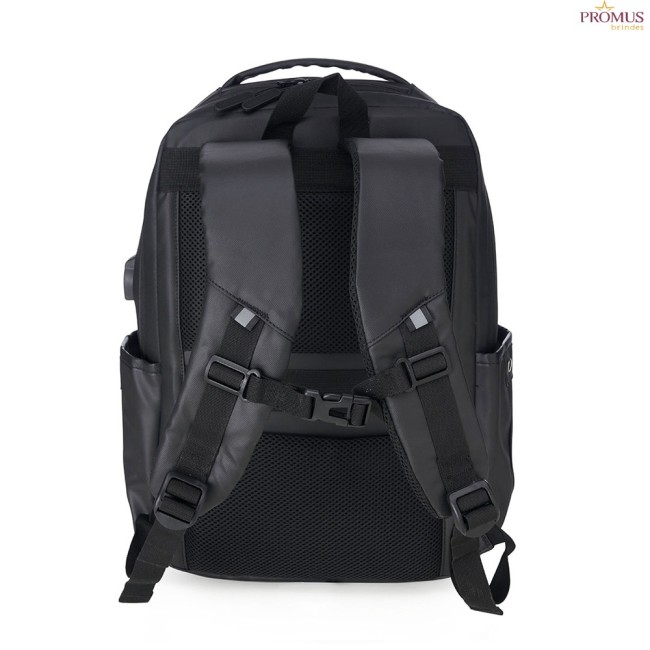 Mochila de Couro Sintético USB 20 Litros Personalizada - H3250