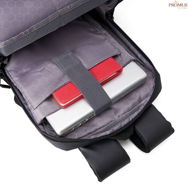 Mochila de Couro Sintético USB 20 Litros Personalizada - H3250