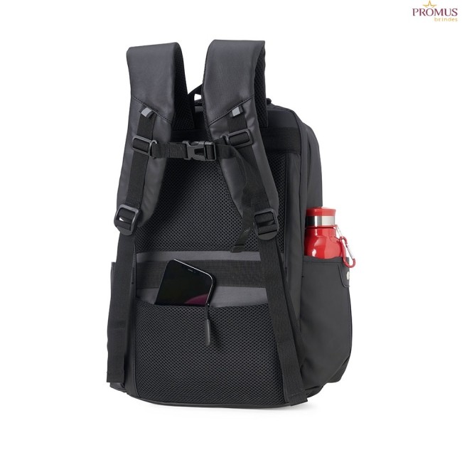 Mochila de Couro Sintético USB 20 Litros Personalizada - H3250