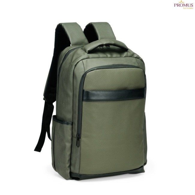 Mochila de Couro Sintético USB 26 Litros Personalizada - H3412