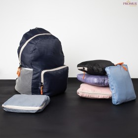 Mochila de Nylon Dobrável Personalizada - H3795