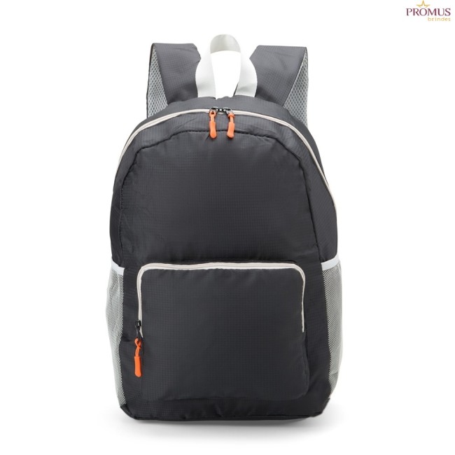 Mochila de Nylon Dobrável Personalizada - H3795