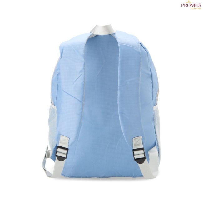 Mochila de Nylon Dobrável Personalizada - H3795