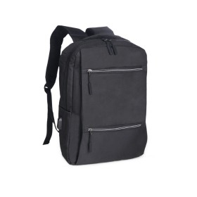 Mochila de Nylon USB 17L Promocional com Logo H2203