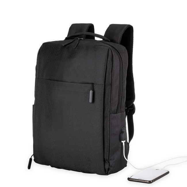 Mochila de Nylon USB 21L Personalizada H2733