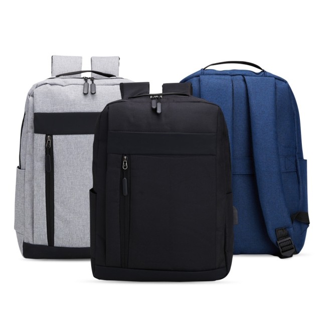 Mochila de Nylon USB 21L Promocional H2776