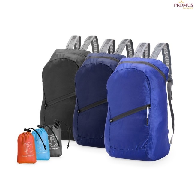 Mochila Dobrável Poliéster 14 Litros Personalizada - H3255