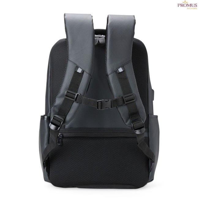 Mochila em Couro Sintético USB 21 Litros Personalizada - H3245