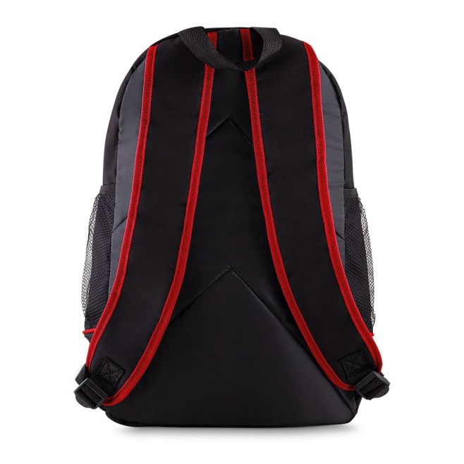 Mochila em poliéster com dois bolsos Personalizada H1760