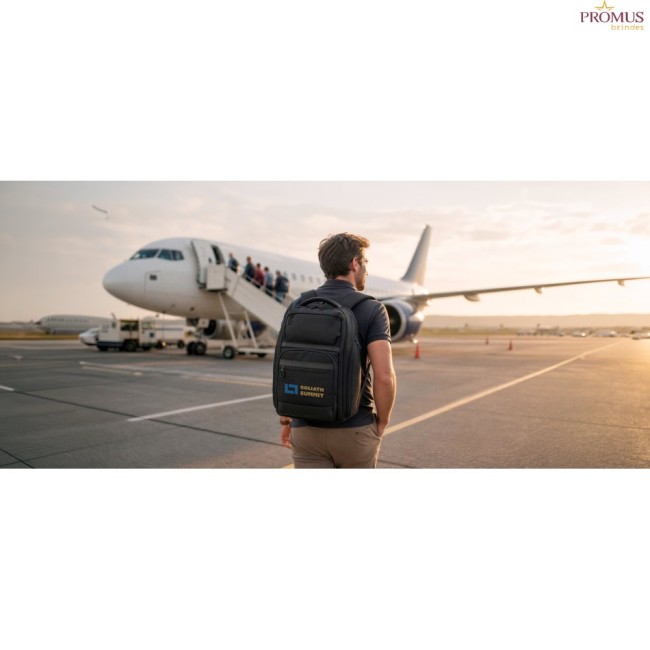 Mochila Executiva de Viagem para Notebook 17.3" com Compartimento para Roupa Personalizada H920589