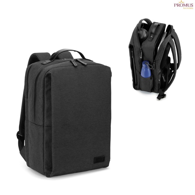 Mochila Executiva para Notebook 17.3" em Poliéster Reciclado 600D Personalizada H920542