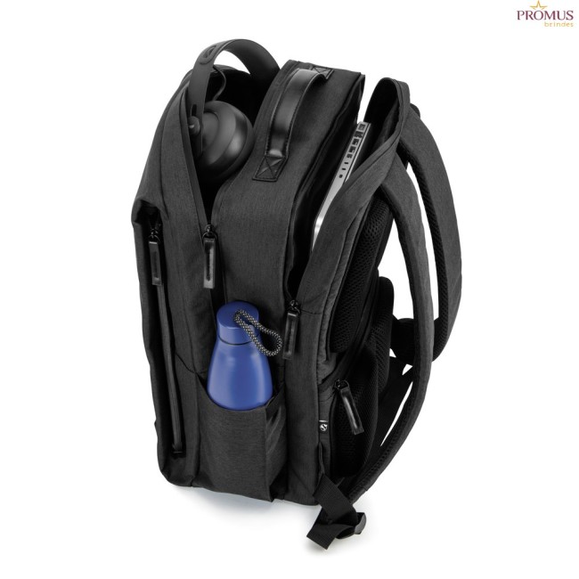 Mochila Executiva para Notebook 17.3" em Poliéster Reciclado 600D Personalizada H920542