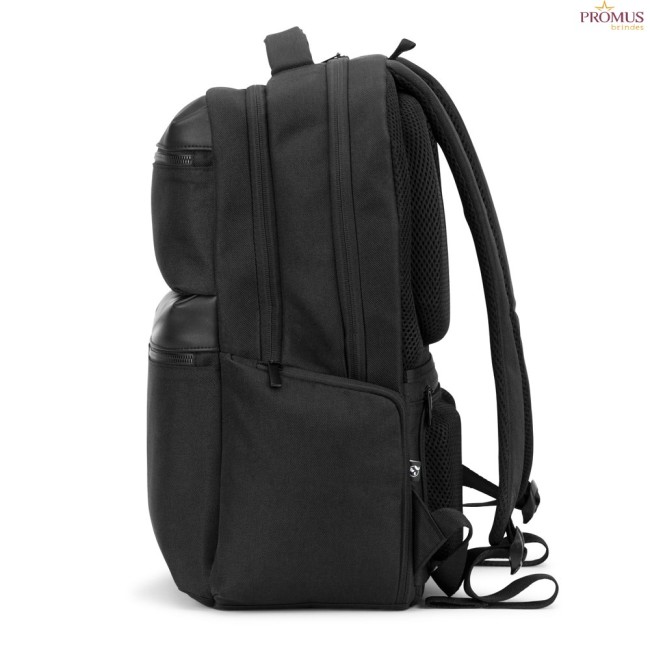 Mochila Executiva para Notebook 17.3" em Twill Reciclado Resistente à Água Personalizada H920541