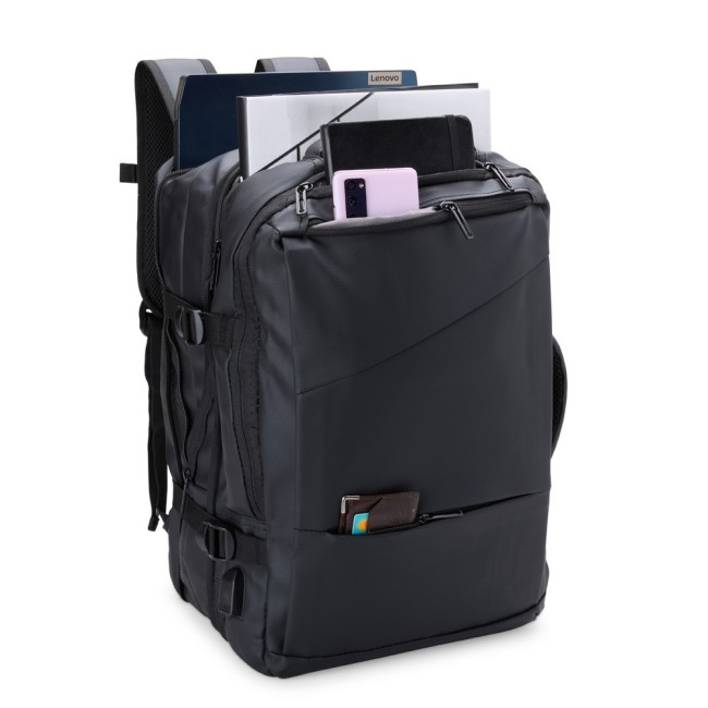 Mochila Expansível de Couro Sintético 36 Litros H2996