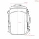 Mochila Expansível Nylon 29L Personalizada - H3730