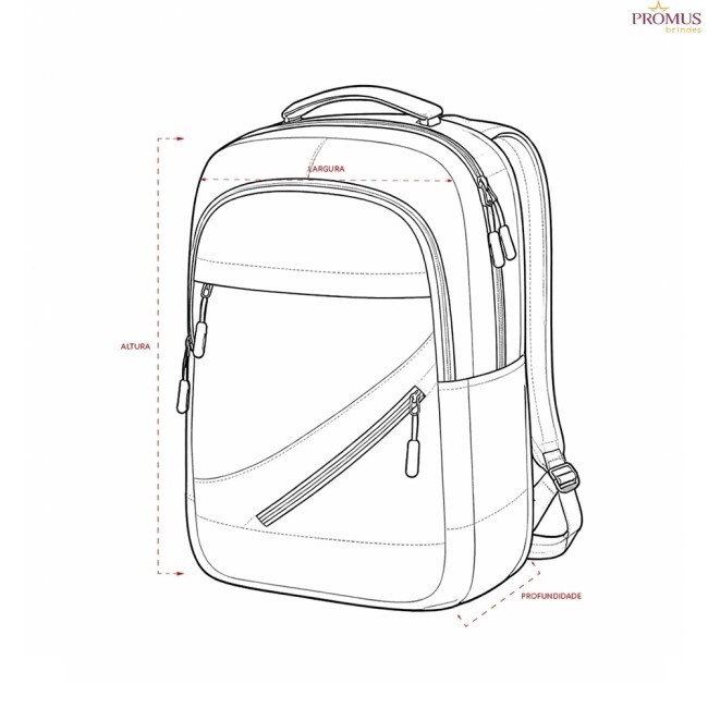 Mochila Oxford 18L Personalizada - H3776