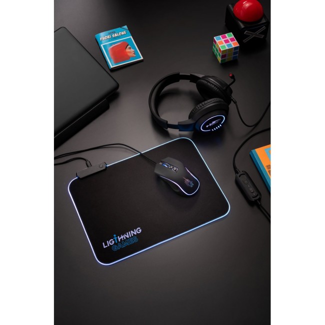Mouse Pad para jogos em poliéster com base antiderrapante em borracha Personalizado H970134