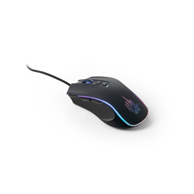 Mouse para jogos em ABS com acabamento em borracha Personalizado H970133