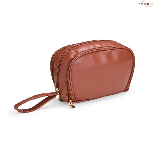 Necessaire de Couro Sintético Personalizada - H3266