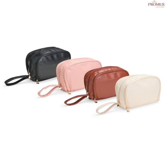 Necessaire de Couro Sintético Personalizada - H3266