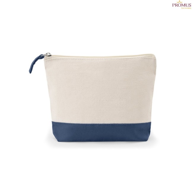 Necessaire para Cosméticos 100% Algodão Bicolor Personalizada H920536