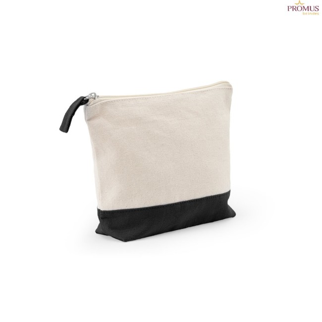 Necessaire para Cosméticos 100% Algodão Bicolor Personalizada H920536