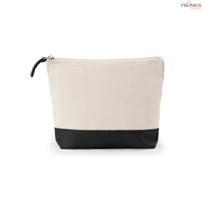 Necessaire para Cosméticos 100% Algodão Bicolor Personalizada H920536