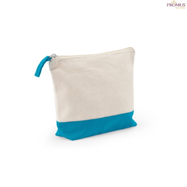 Necessaire para Cosméticos 100% Algodão Bicolor Personalizada H920536