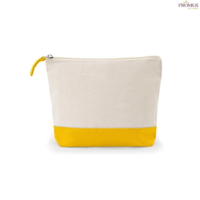 Necessaire para Cosméticos 100% Algodão Bicolor Personalizada H920536