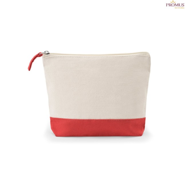 Necessaire para Cosméticos 100% Algodão Bicolor Personalizada H920536