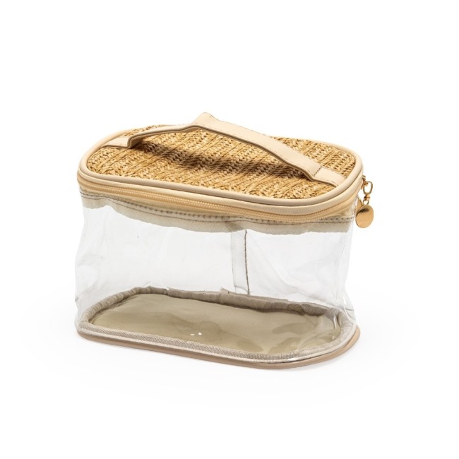 Necessaire PVC e palha Personalizada H2892