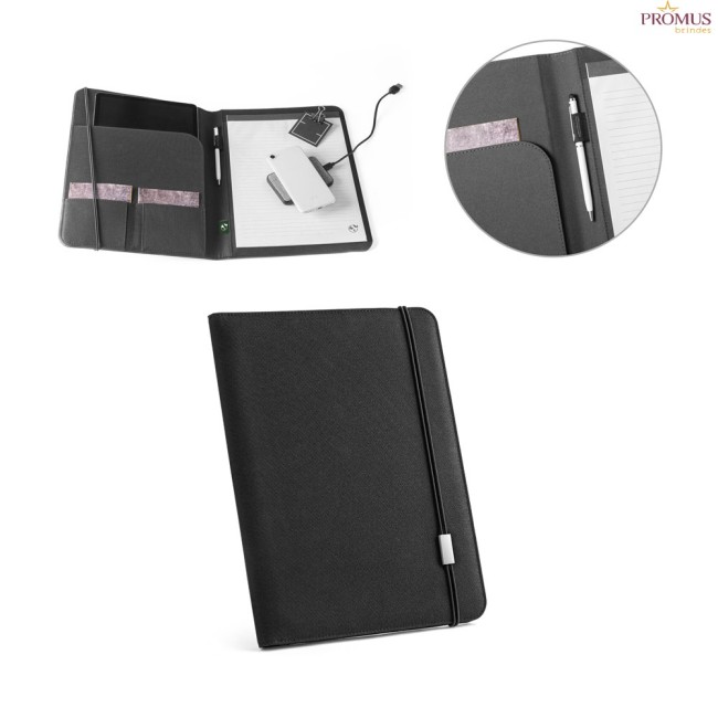 Pasta A4 em Poliéster Personalizada H530580