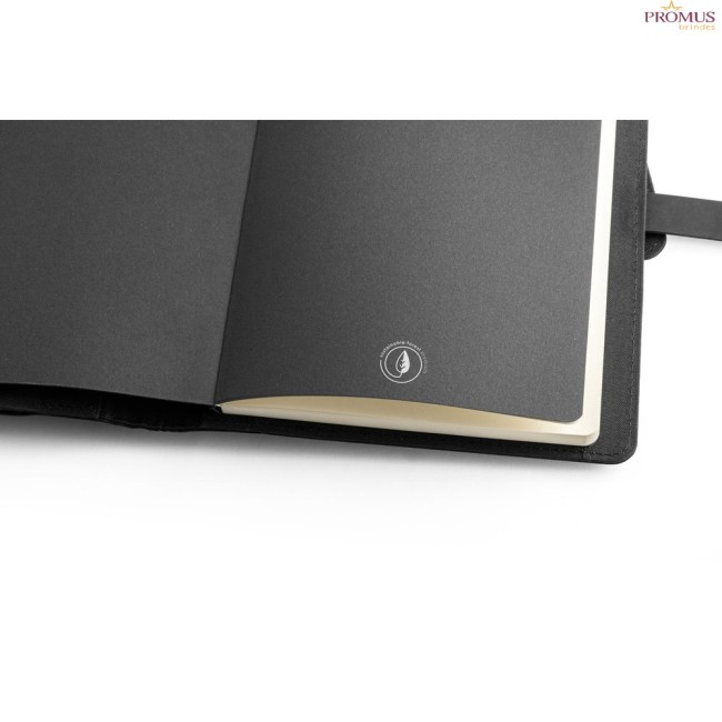 Pasta A5 em Poliéster Reciclado com Carregador por Indução 5.000 mAh Personalizada H530581